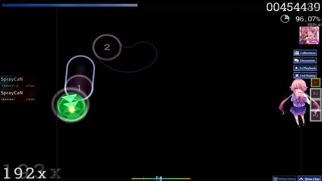 Gasai Yuno V1 [Osu! Skin] [Gameplay Showcase]