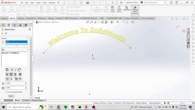 SolidWorks Text, Fillet and Chamfer Commands смотреть онлайн