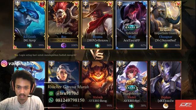 Live Stream | DG Kurus AOV INDONESIA (18+) | DG RAN23 LIVESTREAM?? NEMENIN BUKA PUASA! PUASA DAY 4 смотреть онлайн