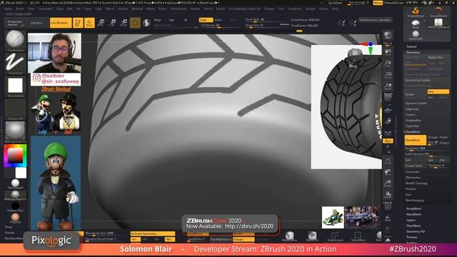 How to 3D Model a Bladerunner Mario Kart - Pixologic Solomon Blair - Part 1 смотреть онлайн