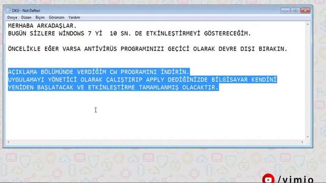 Windows 7 Etkinleştirme %100 ÇALIŞIYOR! 10 SN. DE ETKİNLEŞTİR! смотреть онлайн