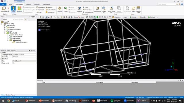 Análisis de frecuencias naturales - Roll Cage Baja SAE. PT. III. CAE ANSYS WB смотреть онлайн