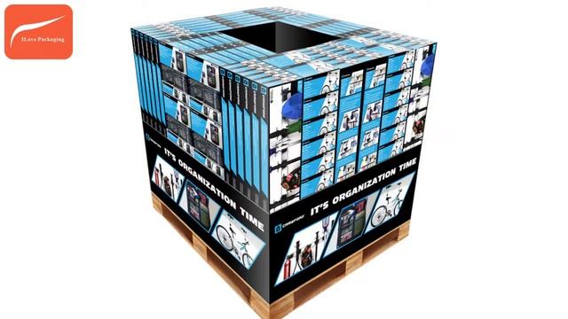Cardboard Pallet Display Manufacturer in China Custom Logo Artwork Printing смотреть онлайн