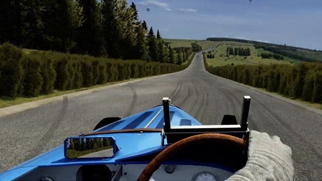 VR Racing pre-war cars around vintage Nurburgring in a Bugatti Type 51 (Assetto Corsa) смотреть онлайн