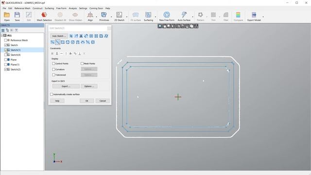 QS Tutorials_ Project Sketches - How To Do Reverse Engineering With QUICKSURFACE