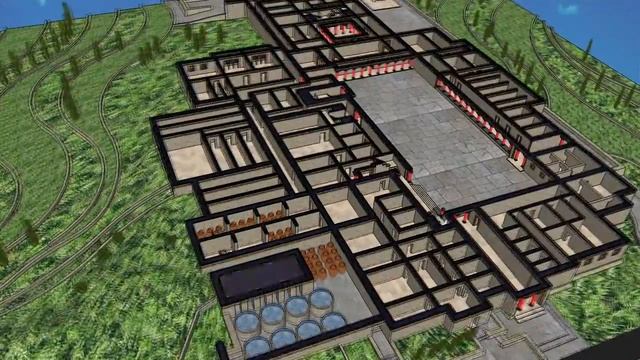 The palace of Mallia / 3D SketchUp section video смотреть онлайн
