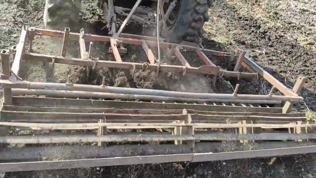 КУЛЬТИВАЦИЯ ПОД КАРТОФЕЛЬ САМОДЕЛЬНИМ ТРАКТОРОМ