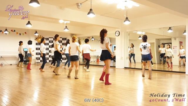 Holiday Time Line Dance ( Improver 2S)  Niels Poulsen Demo & Count
