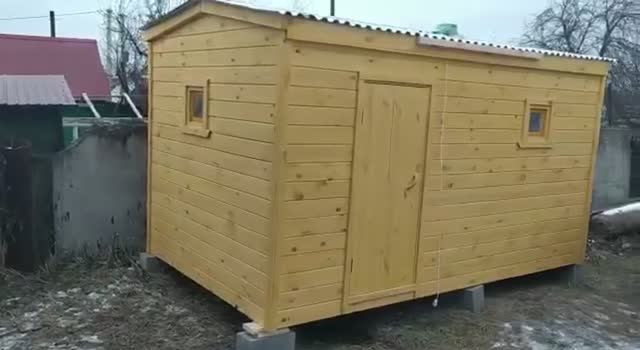 Баня "Каркасная" 4 метра с боковым входом купить в Кстово. смотреть онлайн
