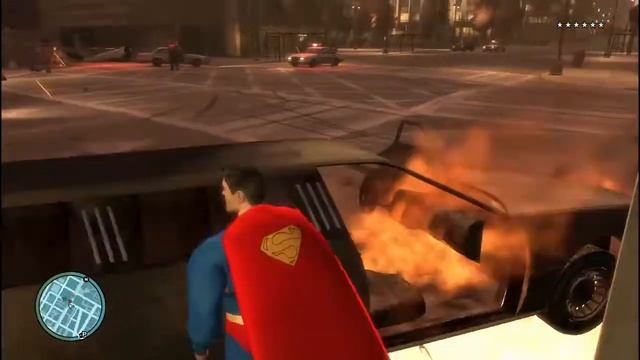 GTA IV: Superman Mod. смотреть онлайн
