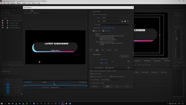 HOW TO EXPORT WEBM FROM PREMIERE PRO (WITH ALPHA/TRANSPARENCY) - Premiere Pro Tutorial смотреть онлайн
