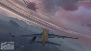 Эпичное падение в GTA5 с большого самолёта
