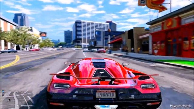GTA V Cars Gameplay, Ultra Realistic Graphic ENB MOD PC смотреть онлайн