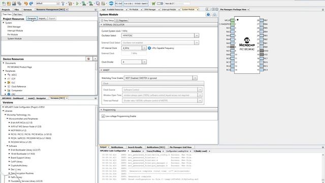 MPLAB-X IDE Integrated With PICKitPlus To Support A PICkit2 Or PICkit3 Programming Operations.