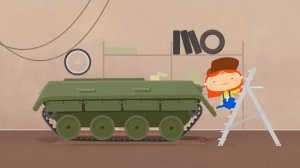 Доктор Машинкова - Мультик про машинки - Танк превращается в трактор