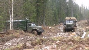 Зил-131 и Урал на бездорожье!!! Спасение Урала!!! Попытка#2 #труднодоступныйурал#бездорожье#зил#ура