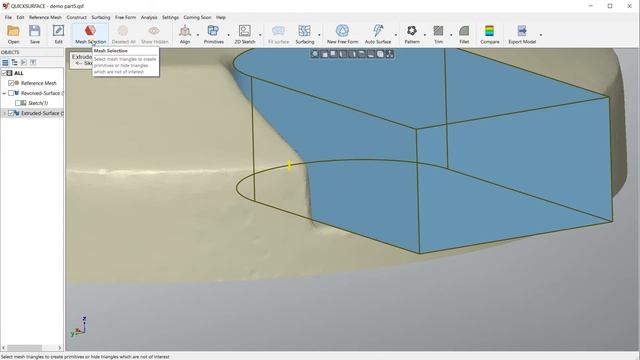 3D Reverse - Tips and Tricks_ How to optimise planar surfaces of extrusion to the reference mesh_ смотреть онлайн