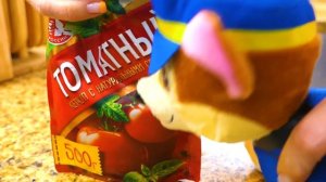 Маша Капуки и Щенячий Патруль – готовим обед для хорошей работы! Игрушки готовят из Плей До