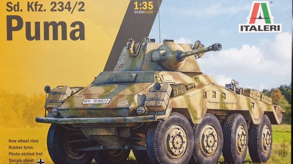 Распаковка Italeri 1/35 6572 Sd.Kfz. 2342 Puma
