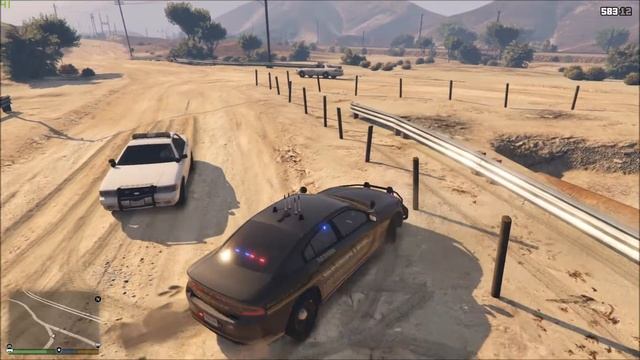 GTA V LSPDFR MOD | Episode 35 | Slicktop Charger Patrol | Sandy Shootout смотреть онлайн