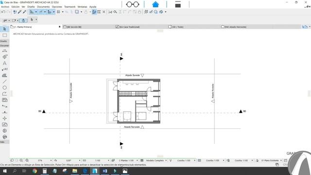 🟦ArchiCAD 2023 / Vistas del Estado Actual, Guardado de Plantas, Alzados y Secciones смотреть онлайн