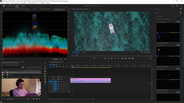 CORRECCIÓN DE COLOR en Adobe Premiere Pro 2022 TUTORIAL EN ESPAÑOL смотреть онлайн