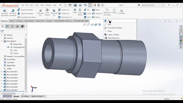 SolidWorks Tutorial For Beginner Exercise #18 смотреть онлайн