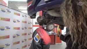 Замена заднего амортизатора, задней пружины и отбойника Hyundai Solaris