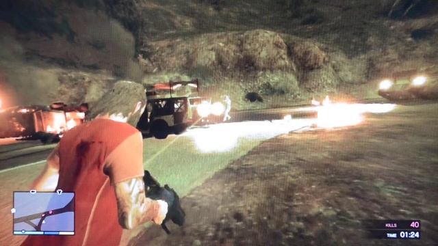 Shooter Kills Military Personnel with Grenade Launcher GTA V смотреть онлайн