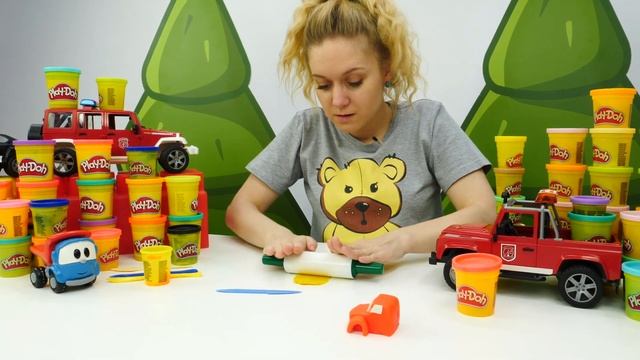 Видео для детей — Бензовоз из Плей До — Мультики про машинки и пластилин Play Doh смотреть онлайн
