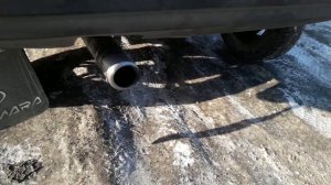 Самодельный глушитель на ВАЗ ( шипящий)