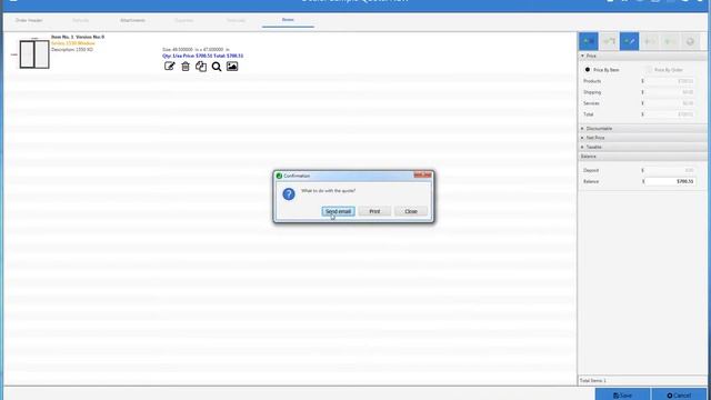 Win-Dors Dealer Software - Entering An Quote