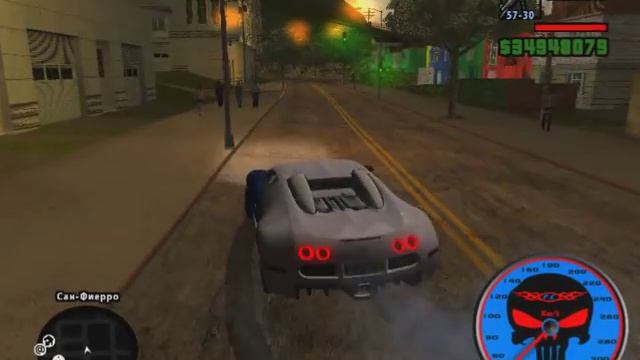 Buggati Veyron в GTA San Andreas:Sunny Mod. смотреть онлайн