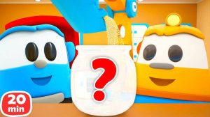 Собираем гидроплан, катамаран и АКВАРИУМ — Мультики для детей Грузовичок Лева