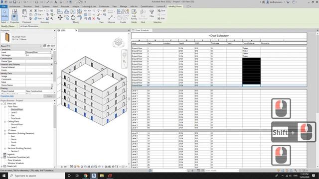 Revit Tips (Day -5) - Editing multiple rows in schedule смотреть онлайн
