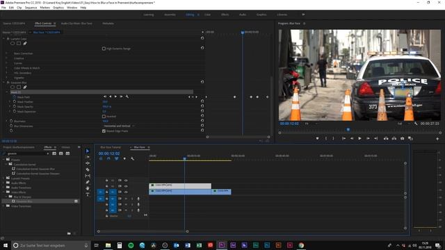 How to blur a person's face in Premiere Pro CC 2018 смотреть онлайн