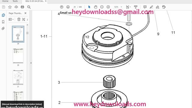 Still Electric Pallet Truck EGU-S 20 24 Spare Parts List Manual смотреть онлайн