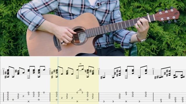 How to play cardigan by Taylor Swift - Fingerstyle Guitar Tutorial (Tab Playthrough) смотреть онлайн