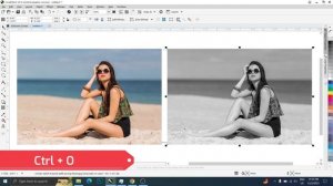 Black & White Photo | Corel Draw Tutorial | How to Convert Color Photo to black and white in corel