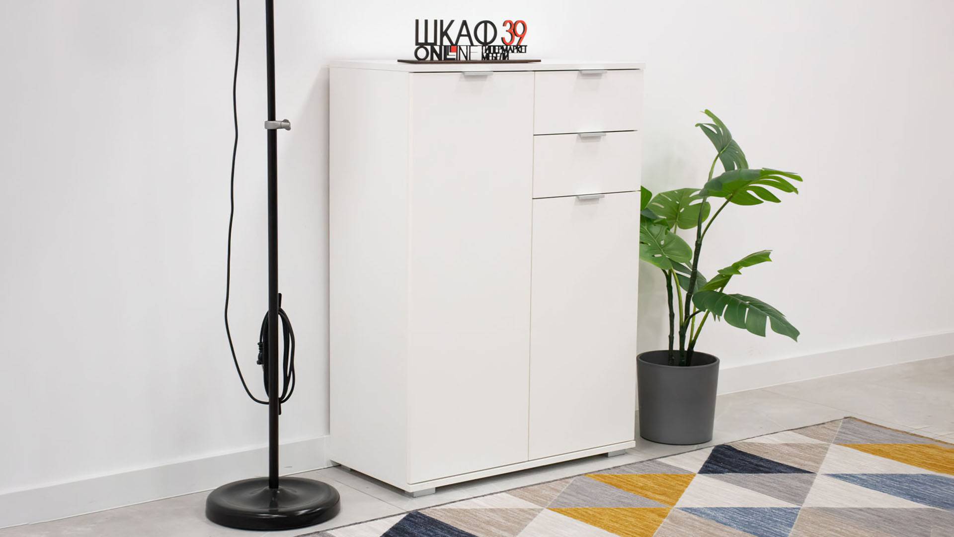 ALBA 151 Комод высокий 2D2S Белый (Польша) смотреть онлайн