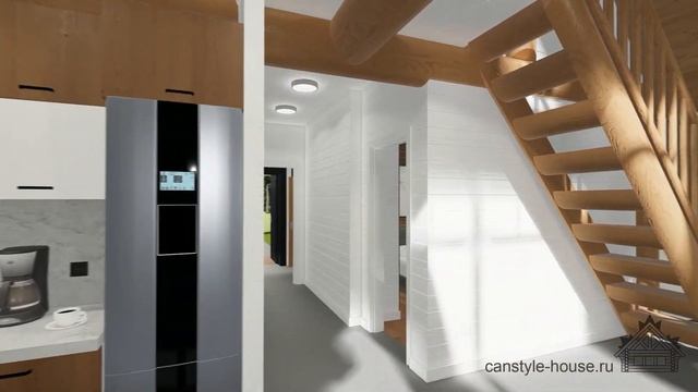 Проект «A-frame One».Технология «Post&Beam» Каркасные дома. смотреть онлайн