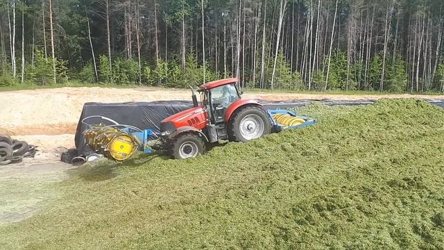 Силосотрамбующий комплекс RECK/JECK. Заготовка #силоса и сенажа. Трамбовка силоса и сенажа смотреть онлайн