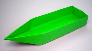 Как сделать Лодку из бумаги без клея | Оригами Кораблик своими руками