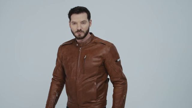 SHIMA Hunter+ Brown - Leather Motorcycle Jacket