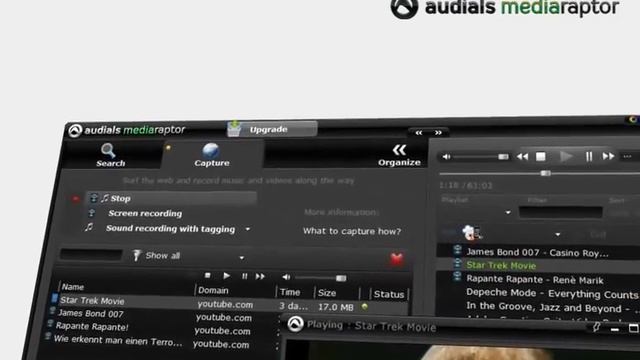 Free and Legal movie and Video Downloader and Converter Audials Mediaraptor смотреть онлайн