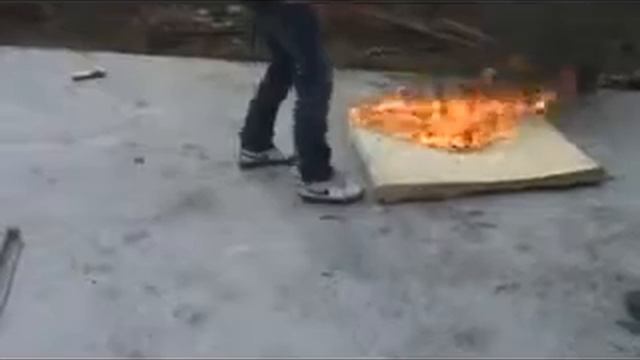 Пример тушения теплоизоляционных материалов с помощью PFE-1