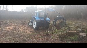 Самодельный погрузчик-манипулятор для  МТЗ ЮМЗ