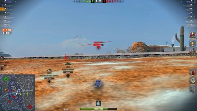 IS-8: 5500 Damage , 4 Frags (1vs3) - WOT BLITZ - смотреть онлайн