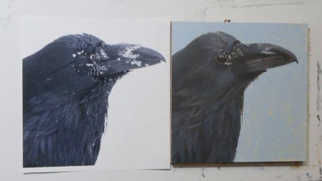 How to paint a Raven in Acrylic Week 2- Live смотреть онлайн