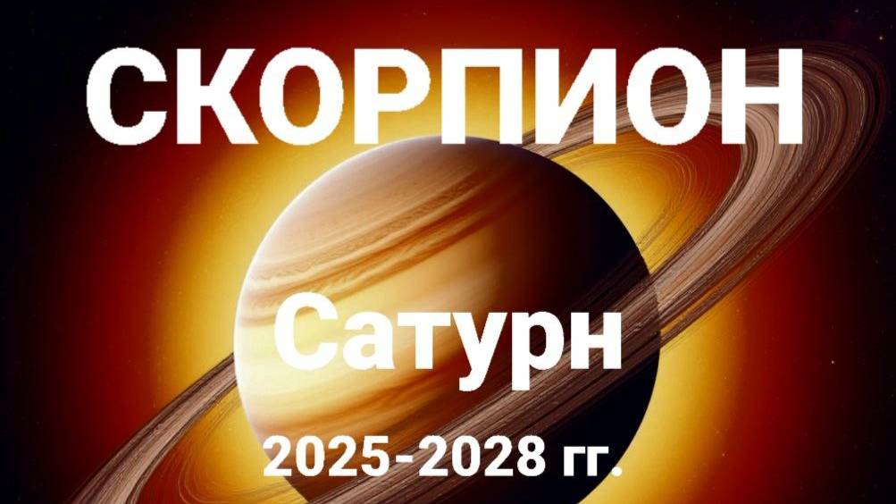 Скорпион. Сатурн 2025-2028 гг. Астрологический прогноз. смотреть онлайн